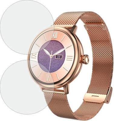 CUBES Screen Guard for BeatXP Eva Smart watch for women 1.2 Inch Display | Soft and Flexible | Touch Sensitive | Unbreakable | Ultra Thin High Grade Hydrogel TPU Film(Pack of 2)