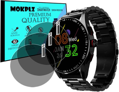 MOKPLZ Screen Guard for FIRE BOLTT INVINCIBLE PLUS SMARTWATCH(Pack of 3)