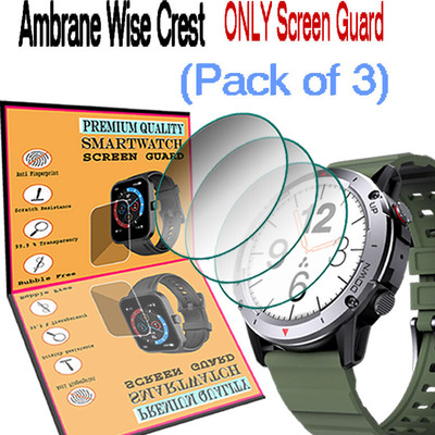 daffin Screen Guard for Ambrane Wise Crest(Pack of 3)