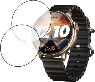 TWUAOP Screen Guard for CROSSBEATS AURA SMARTWATCH(Pack of 2)