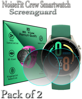 daffin Edge To Edge Screen Guard for NoiseFit Crew(Pack of 2)