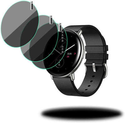 HANS LSR Screen Guard for AMAZFIT ZEPP E STYLISH CIRCLE(Pack of 3)