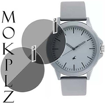 MOKPLZ Screen Guard for FASTRACK 38024PP24 ANALOG GREY DIAL WATCH(Pack of 2)