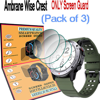 daffin Screen Guard for Ambrane Wise Crest(Pack of 3)