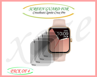 XAZE Screen Guard for Crossbeats Ignite Crux Pro Smartwatch(Pack of 4)