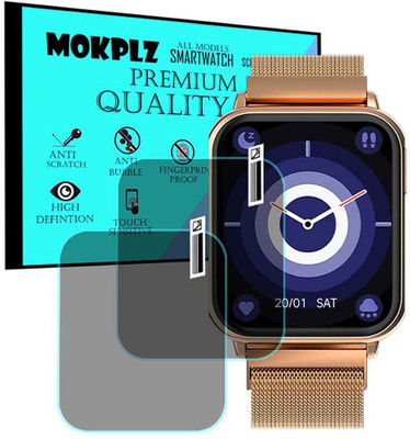MOKPLZ Screen Guard for FIRE BOLTT KING SMARTWATCH(Pack of 2)