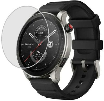 CUBES Screen Guard for Amazfit GTR 4 | 1.43 Inch | Soft and Flexible | Touch Sensitive | Unbreakable | Ultra Thin| Edge To Edge TPU Film ( Not a Tempered Glass )(Pack of 2)