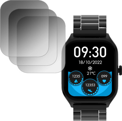 ejzatex Screen Guard for FIRE BOLTT SOLARIS SMARTWATCH, SCREEN GUARD(Pack of 3)