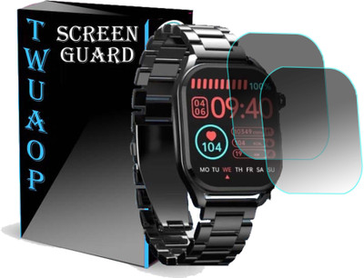 TWUAOP Screen Guard for PEBBLE COSMOS VOGUE SMARTWATCH(Pack of 2)