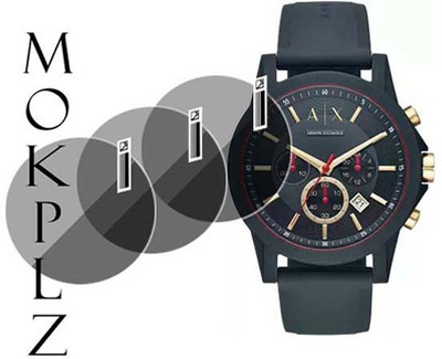 MOKPLZ Screen Guard for ARMANI EXCHANGE AX1335 ANALOG BLUE DIAL(Pack of 3)