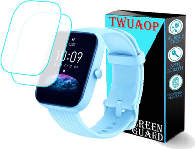 TWUAOP Screen Guard for AMAZFIT BIP 3 SMARTWATCH(Pack of 2)