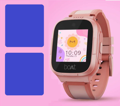 CUBES Screen Guard for BoAt Wanderer, Kids Smart Watch | 1.4 Inch | Soft and Flexible | Touch Sensitive | Unbreakable | Ultra Thin | Edge To Edge TPU Film ( Not Tempered Glass )(Pack of 2)