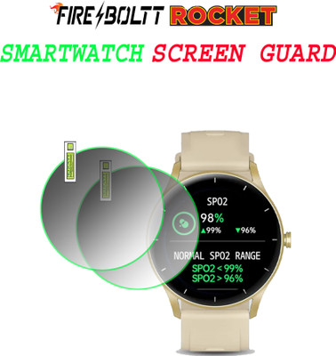 EJZATI Screen Guard for fire boltt rocket smartwatch(Pack of 2)