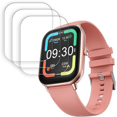 SOMTONE Screen Guard for Fire-Boltt Ninja Call Pro Max Flair 2.01 inch Smartwatch Screen Protector | Anti-Scratch | Edge to Edge Full Coverage | 9H Hardness | Screen Guard for Smartwatch(Pack of 3)