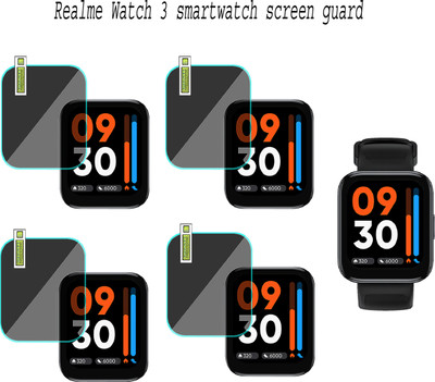 EJZATI Screen Guard for Realme Watch 3 smartwatch(Pack of 4)