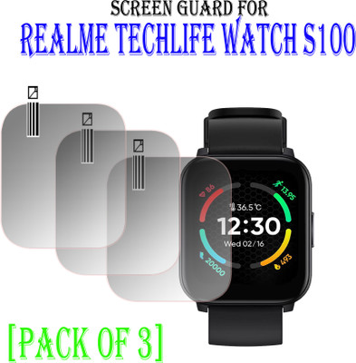 EJZATEX Screen Guard for REALME TECHLIFE WATCH S100(Pack of 3)