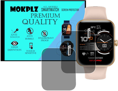 MOKPLZ Screen Guard for MAXIMA MAX PRO SAMURAI SMARTWATCH(Pack of 2)