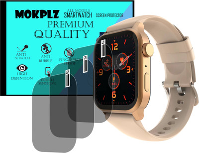 MOKPLZ Screen Guard for FIRE BOLTT RISE SMARTWATCH(Pack of 3)