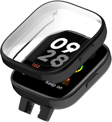 KAZUKI Screen Guard for Redmi Watch 3 TPU Electroplated Watch Protective Case [Black)(Pack of 1)
