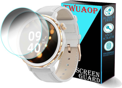 TWUAOP Screen Guard for PEBBLE DIVA SMARTWATCH(Pack of 2)