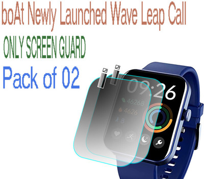 HIDEOUS Screen Guard for boAt Wave Leap Call(Pack of 2)
