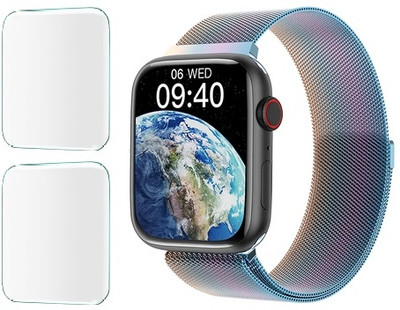 CUBES Screen Guard for Fire-Boltt Vogue 2.05 Inch, | Soft and Flexible | Touch Sensitive | Unbreakable | Ultra Thin High Grade TPU Film ( Not a Tempered Glass )(Pack of 2)