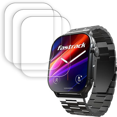 ARBAN Screen Guard for Fastrack Astor FS2 Pro 1.96 inch Smartwatch Screen Protector | Anti-Scratch | Edge to Edge Full Coverage | 9H Hardness | Screen Guard(Pack of 3)