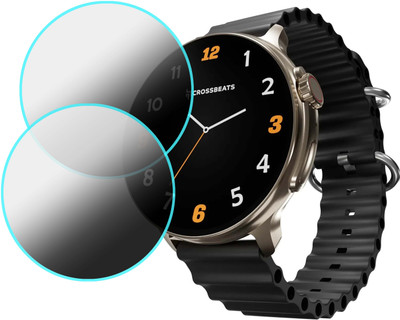 MOKPLZ Screen Guard for CROSSBEATS AURA SMARTWATCH(Pack of 2)