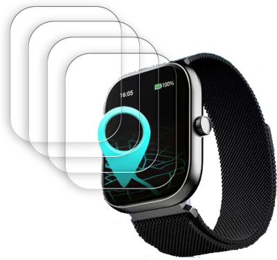 ARBAN Screen Guard for boAt 3 Turn By Turn Navigation 2.01 inch Smartwatch Screen Protector | Anti-Scratch | Edge to Edge Full Coverage | 9H Hardness | Screen Guard(Pack of 4)