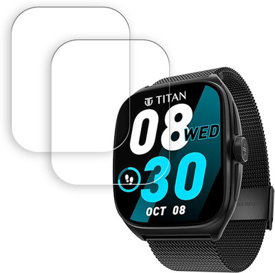 ARBAN Screen Guard for Titan Evolution 1.85 inch Smartwatch Screen Protector | Anti-Scratch | Edge to Edge Full Coverage | 9H Hardness | Screen Guard(Pack of 2)