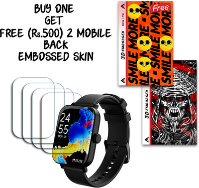 SOMTONE Screen Guard for CULTSPORT Beats Black 1.85 INCH WITH FREE 500 RUPEES 2 3D EMBOSSED SKIN FOR MOBILE BACK S172(Pack of 4)