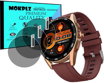 MOKPLZ Screen Guard for FIRE BOLTT INVINCIBLE PLUS SMARTWATCH(Pack of 3)