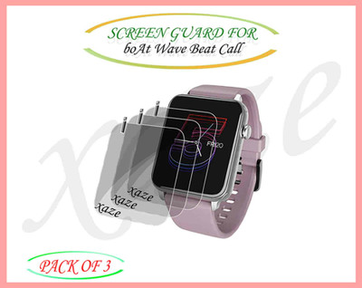 XAZE Screen Guard for boAt Wave Beat Call Smartwatch(Pack of 3)
