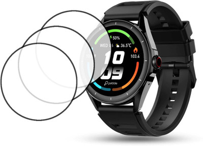 MOKPLZ Screen Guard for PEBBLE COSMOS VALOR SMARTWATCH(Pack of 3)