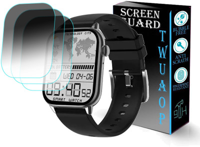 TWUAOP Screen Guard for PEBBLE COSMOS ULTRA SMARTWATCH(Pack of 3)