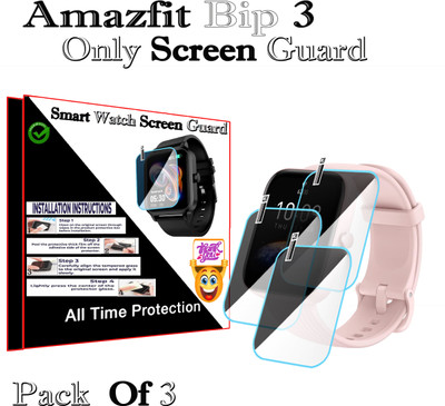 HIDEOUS Screen Guard for Amazfit Bip 3(Pack of 2)