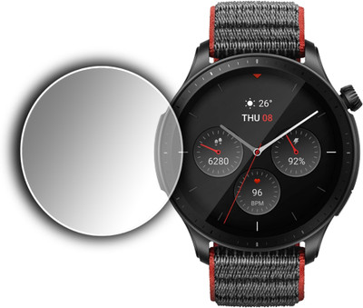 EJZATI Screen Guard for AMAZFIT GTR 4 SMARTWATCH, SCREEN TEMPERED(Pack of 1)