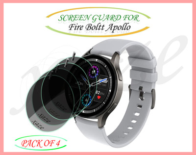 XAZE Screen Guard for Fire Boltt Apollo(Pack of 4)