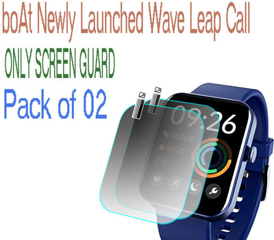 HIDEOUS Screen Guard for boAt Wave Leap Call(Pack of 2)