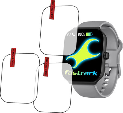 EJZATI Edge To Edge Screen Guard for FASTRACK REVOLTT FS1 MAX SMARTWATCH, SCREEN GUARD(Pack of 3)