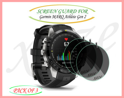 XAZE Screen Guard for Garmin MARQ Athlete Gen 2 Smartwatch(Pack of 3)