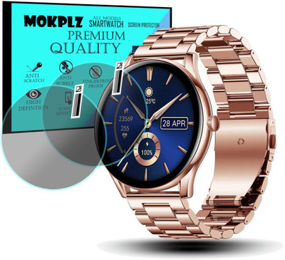 MOKPLZ Screen Guard for PEBBLE COSMOS BOLD PRO SMARTWATCH(Pack of 2)
