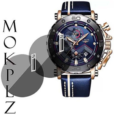 MOKPLZ Screen Guard for LIGE MEANS ANALOG QUARTZ WATCH(Pack of 2)