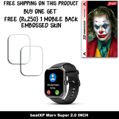 SOMTONE Screen Guard for beatXP Marv Super 2.0 INCH WITH FREE 250 RUPEES 1 3D EMBOSSED SKIN FOR MOBILE BACK W2S026(Pack of 2)