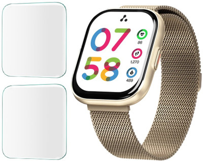 CUBES Screen Guard for Ambrane Fyre 2.04 Inch Smart Watch, | Soft and Flexible | Touch Sensitive | Unbreakable | Ultra Thin High Grade Hydrogel TPU Film (Not a Glass Tempered)(Pack of 2)