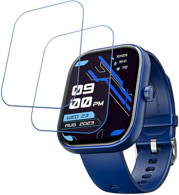 CUBES Screen Guard for boAt Wave Sigma 3, 2.01 inch HD Display Smartwatch | Crack proof | Touch Sensitive | Unbreakable | Ultra Thin | Edge To Edge TPU Film(Pack of 2)