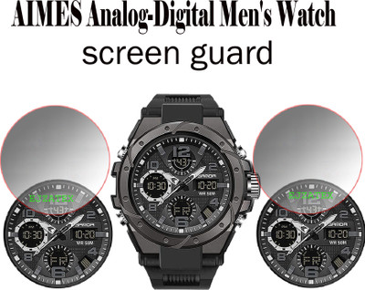 EJZATEX Screen Guard for AIMES Analog Digital Mens Watch(Pack of 2)