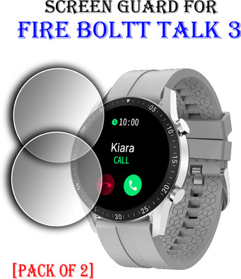EJZATI Screen Guard for FIRE BOLTT TALK 3 SMARTWATCH(Pack of 2)