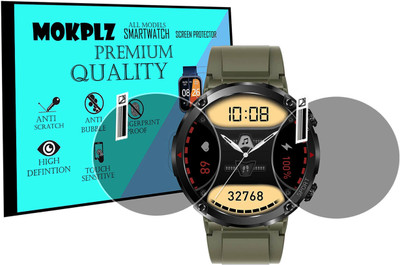 MOKPLZ Screen Guard for FIRE BOLTT SPHERE SMARTWATCH(Pack of 2)