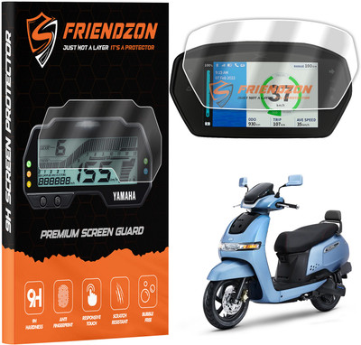 FriendZon 9H Screen Guard Protector for TVS iQube EV 6 inch | Instrument Cluster Protector Bike Crash Guard(TVS)